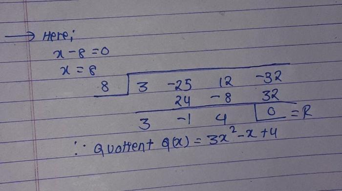 Complete the division the quotient is 3x2 x