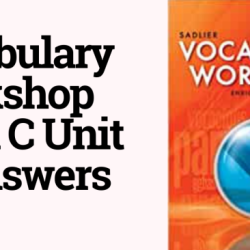 Vocabulary workshop level c unit 9