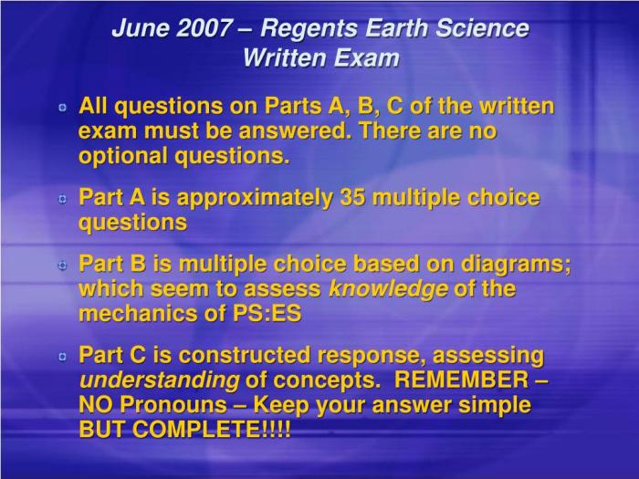 Study guide for earth science regents