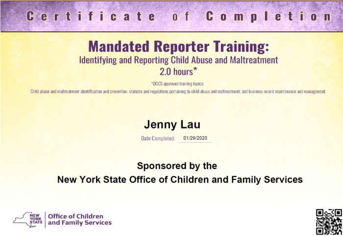 Nys mandated reporter training answers