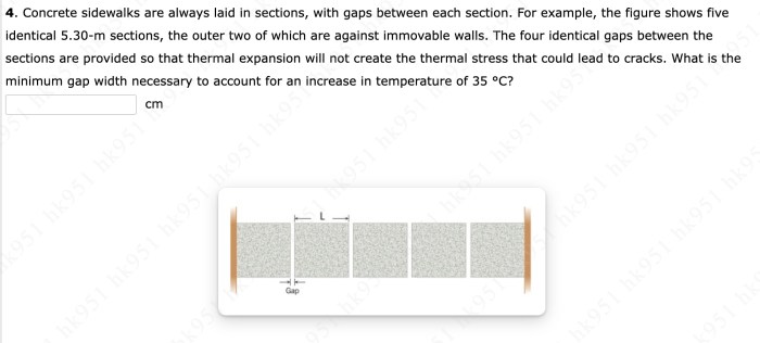 Concrete sidewalks are always laid in sections