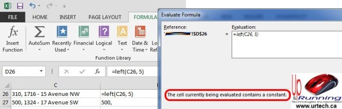 The cell currently evaluated contains a constant