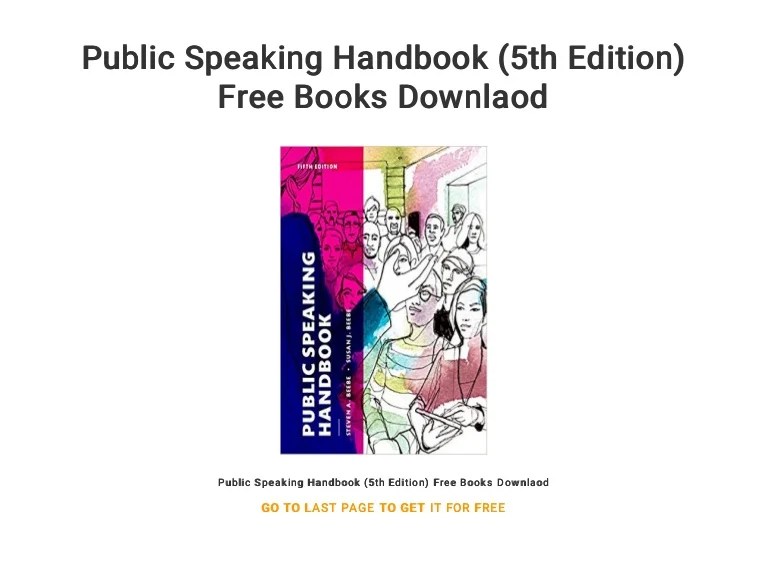 The public speaking playbook pdf free download